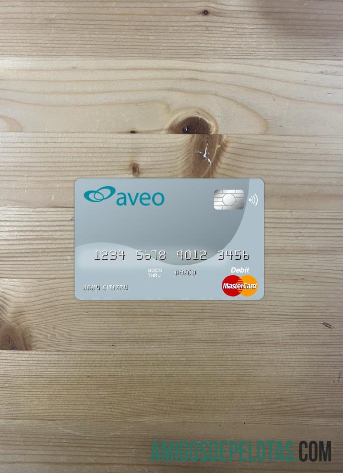 Austrália Aveo Bank Master Card Photolook Front exemplo real